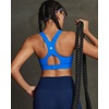 image:imageRUNNING GIRL Sports Bras for Women High Support Adjustable Straps High Impact Racerback Bra with Hook Closure Molded CupAcerulean Blue