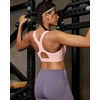 image:imageRUNNING GIRL Sports Bras for Women High Support Adjustable Straps High Impact Racerback Bra with Hook Closure Molded CupAflush Pink