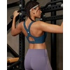 image:imageRUNNING GIRL Sports Bras for Women High Support Adjustable Straps High Impact Racerback Bra with Hook Closure Molded CupAnavy