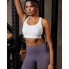 image:imageRUNNING GIRL Sports Bras for Women High Support Adjustable Straps High Impact Racerback Bra with Hook Closure Molded CupAwhite