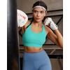 image:imageRUNNING GIRL Sports Bras for Women High Support Adjustable Straps High Impact Racerback Bra with Hook Closure Molded CupDbright Green