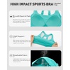 image:imageRUNNING GIRL Sports Bras for Women High Support Adjustable Straps High Impact Racerback Bra with Hook Closure Molded CupDbright Green