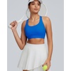 image:imageRUNNING GIRL Sports Bras for Women High Support Adjustable Straps High Impact Racerback Bra with Hook Closure Molded CupDcerulean Blue