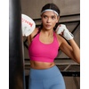 image:imageRUNNING GIRL Sports Bras for Women High Support Adjustable Straps High Impact Racerback Bra with Hook Closure Molded CupDhot Pink