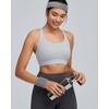 image:imageRUNNING GIRL Sports Bras for Women High Support Adjustable Straps High Impact Racerback Bra with Hook Closure Molded CupDicy Grey