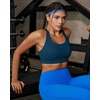 image:imageRUNNING GIRL Sports Bras for Women High Support Adjustable Straps High Impact Racerback Bra with Hook Closure Molded CupDnavy