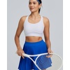 image:imageRUNNING GIRL Sports Bras for Women High Support Adjustable Straps High Impact Racerback Bra with Hook Closure Molded CupDwhite