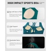 image:imageRUNNING GIRL Sports Bras for Women High Support Molded Cup High Impact Sports Bras with Sewn in Pads Workout Yoga BraCgreen