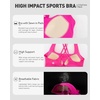 image:imageRUNNING GIRL Sports Bras for Women High Support Molded Cup High Impact Sports Bras with Sewn in Pads Workout Yoga BraChot Pink
