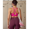 image:imageRUNNING GIRL Sports Bras for Women High Support Molded Cup High Impact Sports Bras with Sewn in Pads Workout Yoga BraChot Pink