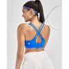 image:imageRUNNING GIRL Sports Bras for Women High Support Molded Cup High Impact Sports Bras with Sewn in Pads Workout Yoga BraCsparkle Blue