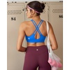 image:imageRUNNING GIRL Sports Bras for Women High Support Molded Cup High Impact Sports Bras with Sewn in Pads Workout Yoga BraCsparkle Blue