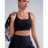 image:imageRUNNING GIRL Sports Bras for Women High SupportAdjustable Strap Molded Cup Sports Bra with Swen PadsBlack