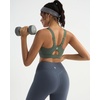image:imageRUNNING GIRL Sports Bras for Women High SupportAdjustable Strap Molded Cup Sports Bra with Swen PadsDark Green