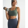 image:imageRUNNING GIRL Sports Bras for Women High SupportAdjustable Strap Molded Cup Sports Bra with Swen PadsDark Green