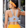 image:imageRUNNING GIRL Sports Bras for Women High SupportAdjustable Strap Molded Cup Sports Bra with Swen PadsGrey
