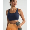 image:imageRUNNING GIRL Sports Bras for Women High SupportAdjustable Strap Molded Cup Sports Bra with Swen PadsNavy Blue