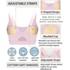 image:imageRUNNING GIRL Sports Bras for Women High SupportAdjustable Strap Molded Cup Sports Bra with Swen PadsPink