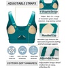 image:imageRUNNING GIRL Sports Bras for Women High SupportAdjustable Strap Molded Cup Sports Bra with Swen PadsTeal