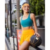 image:imageRUNNING GIRL Sports Bras for Women High SupportAdjustable Strap Molded Cup Sports Bra with Swen PadsTeal