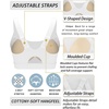 image:imageRUNNING GIRL Sports Bras for Women High SupportAdjustable Strap Molded Cup Sports Bra with Swen PadsWhite