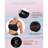 image:imageRUNNING GIRL Sports Bras for Women High SupportCrissCross Back Strappy Bra Moulded Cup High Impact Workout Crop TopsAblack