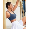 image:imageRUNNING GIRL Sports Bras for Women High SupportCrissCross Back Strappy Bra Moulded Cup High Impact Workout Crop TopsAnavy Blue