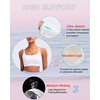 image:imageRUNNING GIRL Sports Bras for Women High SupportCrissCross Back Strappy Bra Moulded Cup High Impact Workout Crop TopsAwhite