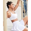 image:imageRUNNING GIRL Sports Bras for Women High SupportCrissCross Back Strappy Bra Moulded Cup High Impact Workout Crop TopsAwhite