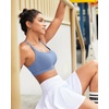 image:imageRUNNING GIRL Sports Bras for Women High SupportCrissCross Back Strappy Bra Moulded Cup High Impact Workout Crop TopsAwild Indigo