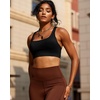 image:imageRUNNING GIRL Sports Bras for WomenCrissCross Back Padded Strappy Sports Bras Medium Support Workout Bra Push upWX3049 Black XXL