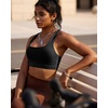 image:imageRUNNING GIRL Sports Bras for WomenCrissCross Back Padded Strappy Sports Bras Medium Support Workout Bra Push upWX3049 Black XXL