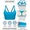image:imageRUNNING GIRL Sports Bras for WomenLight Impact Molded Cup Strap Sports Bra with Sewn in PadsBest for AC CupAblue