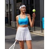 image:imageRUNNING GIRL Sports Bras for WomenLight Impact Molded Cup Strap Sports Bra with Sewn in PadsBest for AC CupAblue