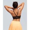 image:imageRUNNING GIRL Sports Bras for WomenLight Impact Molded Cup Strap Sports Bra with Sewn in PadsBest for AC CupAbrown