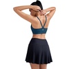 image:imageRUNNING GIRL Sports Bras for WomenLight Impact Molded Cup Strap Sports Bra with Sewn in PadsBest for AC CupAnavy Blue