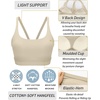 image:imageRUNNING GIRL Sports Bras for WomenLight Impact Molded Cup Strap Sports Bra with Sewn in PadsBest for AC CupAnude