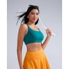 image:imageRUNNING GIRL Sports Bras for WomenLight Impact Molded Cup Strap Sports Bra with Sewn in PadsBest for AC CupAteal