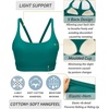 image:imageRUNNING GIRL Sports Bras for WomenLight Impact Molded Cup Strap Sports Bra with Sewn in PadsBest for AC CupAteal