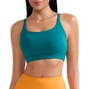 image:imageRUNNING GIRL Sports Bras for WomenLight Impact Molded Cup Strap Sports Bra with Sewn in PadsBest for AC CupAteal
