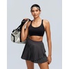image:imageRUNNING GIRL Sports Bras for WomenLight Impact Molded Cup Strap Sports Bra with Sewn in PadsBest for AC CupBblack