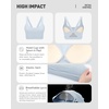 image:imageRUNNING GIRL Sports Bras for WomenLight Impact Molded Cup Strap Sports Bra with Sewn in PadsBest for AC CupBgrey