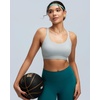 image:imageRUNNING GIRL Sports Bras for WomenLight Impact Molded Cup Strap Sports Bra with Sewn in PadsBest for AC CupBgrey