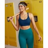 image:imageRUNNING GIRL Sports Bras for WomenLight Impact Molded Cup Strap Sports Bra with Sewn in PadsBest for AC CupBnavy Blue