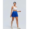 image:imageRUNNING GIRL Sports Bras for WomenLight Impact Molded Cup Strap Sports Bra with Sewn in PadsBest for AC CupBwhite