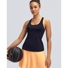 image:imageRUNNING GIRL Tank Tops with Built in BrasWorkout Racerback Tank Tops for Women Athletic Yoga TopAblack