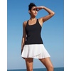 image:imageRUNNING GIRL Tank Tops with Built in BrasWorkout Racerback Tank Tops for Women Athletic Yoga TopAblack