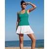 image:imageRUNNING GIRL Tank Tops with Built in BrasWorkout Racerback Tank Tops for Women Athletic Yoga TopAgreen