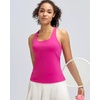 image:imageRUNNING GIRL Tank Tops with Built in BrasWorkout Racerback Tank Tops for Women Athletic Yoga TopAhot Pink