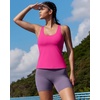 image:imageRUNNING GIRL Tank Tops with Built in BrasWorkout Racerback Tank Tops for Women Athletic Yoga TopAhot Pink